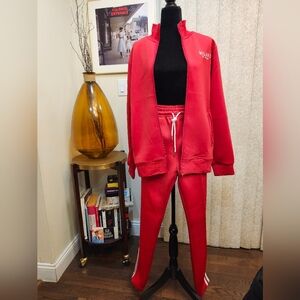 👖Milano Di Rouge Red Tracksuit- Med